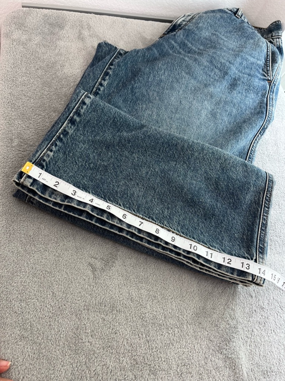 LOFT NWOT High Rise Trouser Jeans in Authentic Vintage Wash size 14/32 - Picture 8 of 9